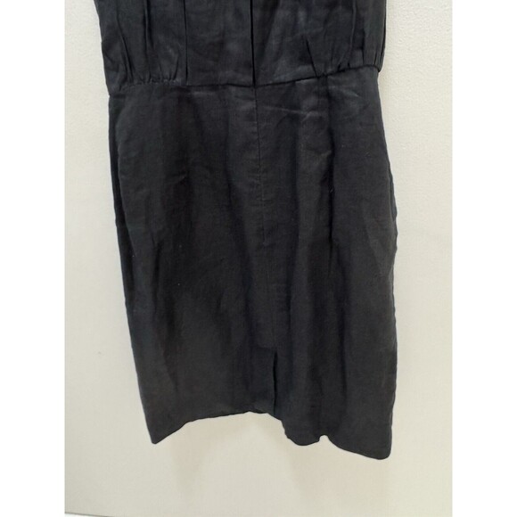 Loft 100% Linen High Collar Mini Dress Size 0 - Picture 6 of 10